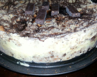 Bolo gelado com sorvete