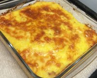 Linguiça com creme de milho