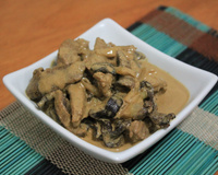 Carne ao molho funghi