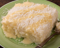 Cuscuz com leite condensado