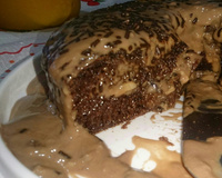 Bolo de chocolate molhado