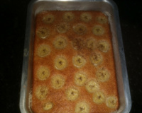 Bolo de banana com aveia