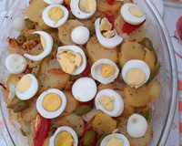 bacalhoada facil  ao forno