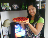 Torta de morango da Dani