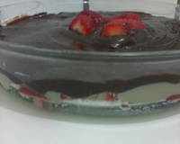 Bombom aberto de morango