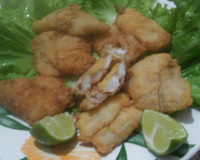 Filé de peixe à milanesa