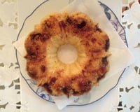 Bolo de baunilha e canela