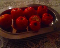 Tomate assado com recheio cremoso