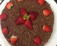 Bolo de brigadeiro com Morango