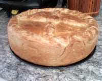 Torta de frango com massa podre