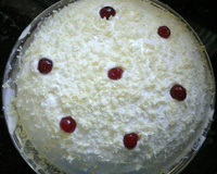 Bolo floresta branca