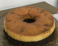 Bolo pudim de chocolate