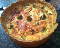 Quiche de camarão à moda da Lilian