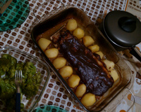 Costelinha de Porco com Molho Barbecue