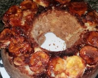 Bolo de banana caramelada