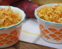 Batatinha palha caseira de batata-doce: desse jeito que eu faço fica crocante, sequinha e eleva o seu strogonoff, sanduíche ou salada a outro nível