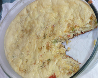 Torta de bacalhau de liquidificador