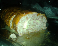 Rocambole de frango com molho especial da Pri