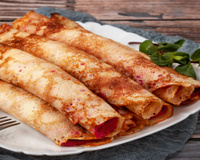 Eu descobri como fazer massa de panqueca sem ovo que não quebra e ela ficou perfeita, salvou o meu jantar