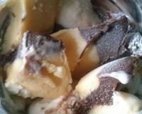 Sorvete de três camadas