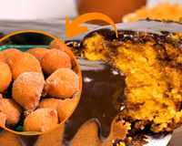 Bolinho de chuva de cenoura: dois quitutes de vó em uma mesma mordida