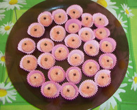 Beijinho de morango no micro-ondas