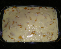 Pavê de pêssego da Ivone