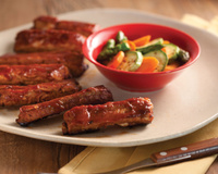 Costelinha de porco ao molho barbecue