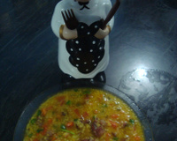 Canjiquinha com carne seca e bacon