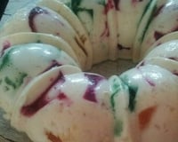 Gelatina colorida da Luh