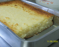 Bolo cremoso de aipim