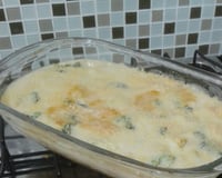 Couve-flor gratinada com carne moída