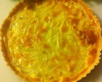 Quiche de cebola rápido, fácil e gostoso