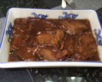 Picanha assada ao molho madeira