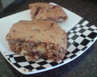 Bolo delicioso de banana com chocolate