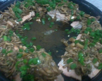 Salmão ao molho de Shimeji