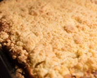 Cuca rápida de doce de leite