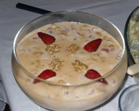 Doce de leite com frutas e nozes