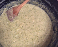 Sopa de brócolis e couve-flor