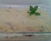 Macarrão com presunto e molho branco