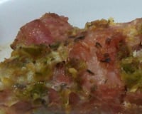 Linguiça temperada no forno