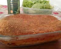 Torta com massa de mandioca