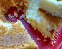 Bolo de arroz cru delicioso