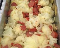 Couve-flor assada na maionese