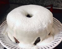 Bolo vulcão de leite ninho