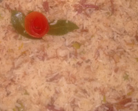 Arroz com carne seca