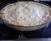 Costela de porco com souflé de couve- flor, queijo minas e palmito