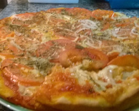 Pizza de forma para aniversário