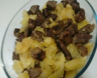 Carne-de-sol com mandioca