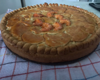 Torta de camarão com requeijão (tipo empadão)